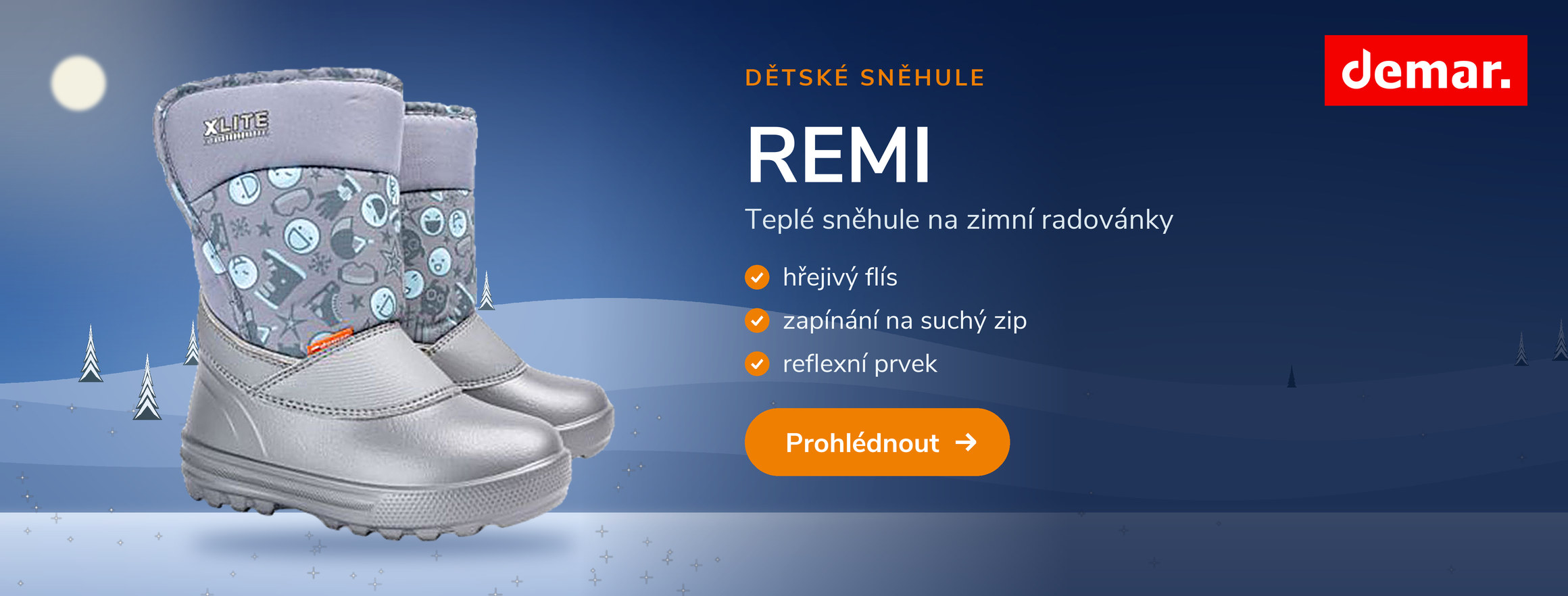 Dětské zimní sněhule Demar REMI